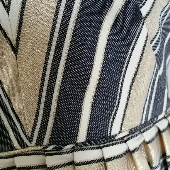 Jcrew Factory Metallic Striped Dress - Picture 2 of 4